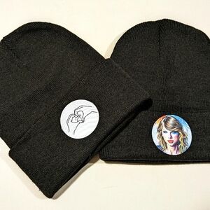 Taylor Swift Beanie Hat with Artistic Patches
